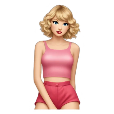 Taylor Swift representer comme sur la pochette de l'album lover sticker