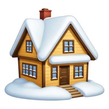 i want a house fully covered with heavy snow, not able to get out emoji sticker