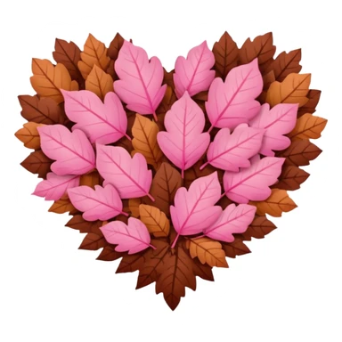 pink and brown autumn winter love  sticker