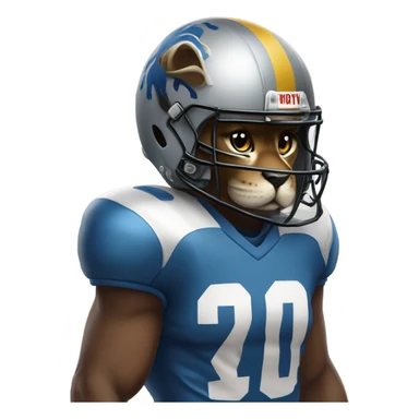 Saber cat football  sticker