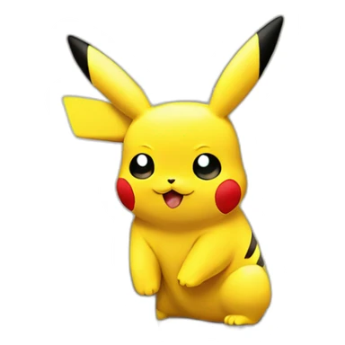 Laptop with pikachu wallpaper sticker