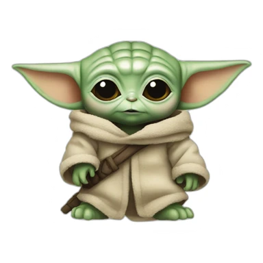 Baby yoda moto sticker