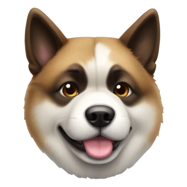 american akita coquette sticker