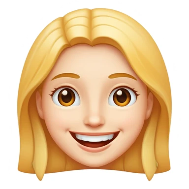 happy smiling face with big smile and joy sticker