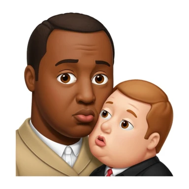 P diddy kissing peter griffin sticker