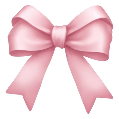 light pink ribbon bowh sticker
