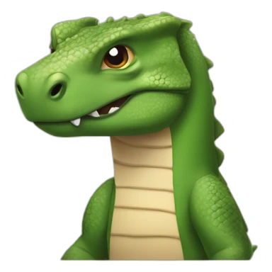 Komodo dragon thumbs down sticker