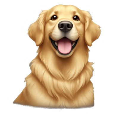 Happy golden retriever  sticker