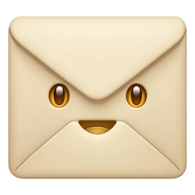 Letter color pale beige creamy sticker