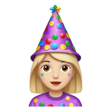Happy Birthday Confetti Hat sticker