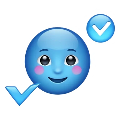 Vetified blue mark for account sticker