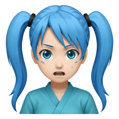 Hatsune Miku angry twintail sticker