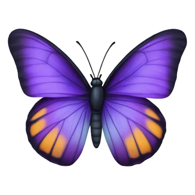 Ultraviolet butterfly sticker