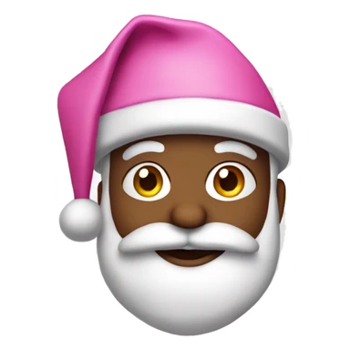 Pink Santa Claus sticker