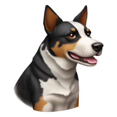 Australian cattle dog black and brown sticker