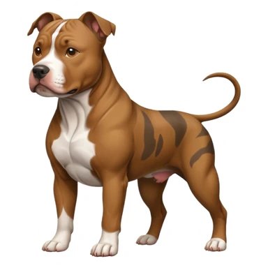 Brindle pitbull sticker