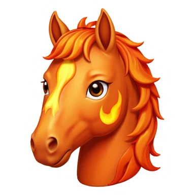 Happy fire horse emoji sad fire horse emoji worried fire horse emoji sticker