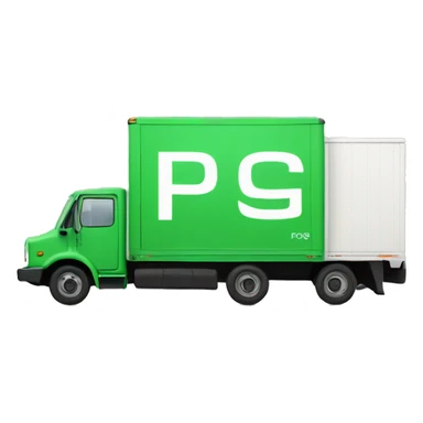 Box truck with “PGS” on the side sticker