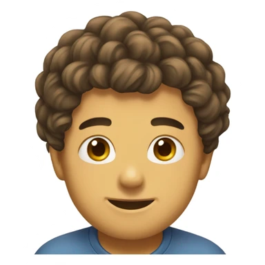 a mixture of 😔 and 😊 sticker