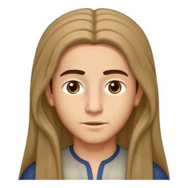 Boy arab long hair sticker