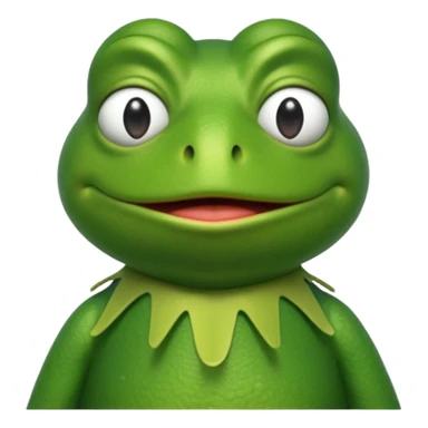 Tired Kermit frog  sticker