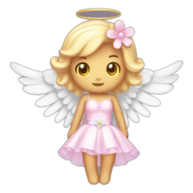 Hello kitty angel taned sticker