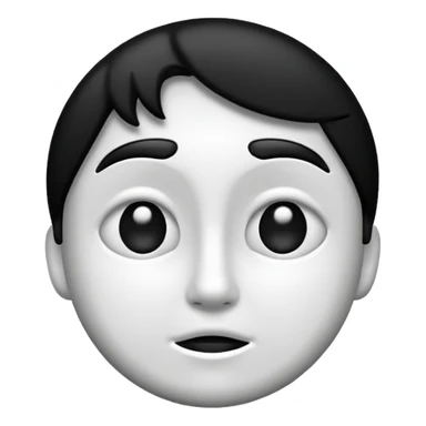 Create this emoji : 🎭 but in White and black  sticker