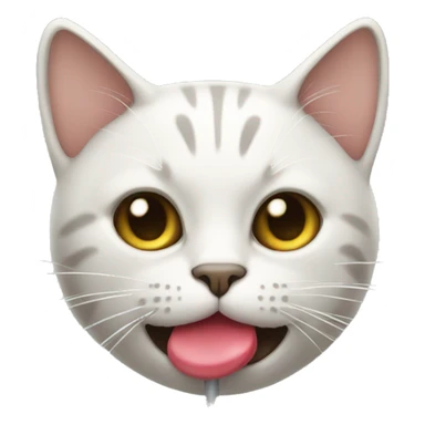 Cat with sucker  sticker