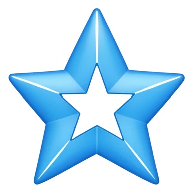 Centang biru segi bintang sudut 12 sticker