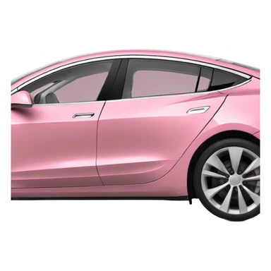 intensive color pink tesla model 3 sticker