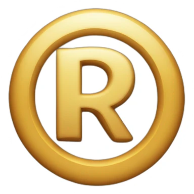 Letter R emoji sticker