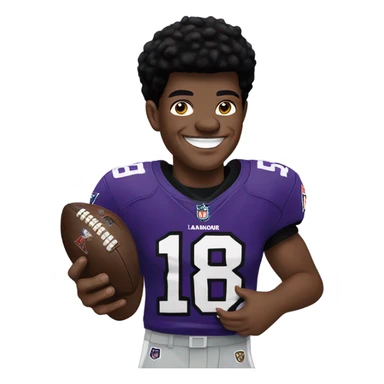 Lamar jackson holding superbowl trophy sticker
