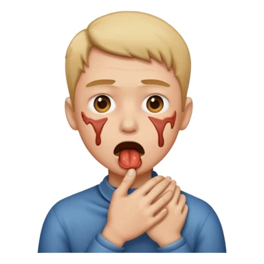 choking self emoji  sticker
