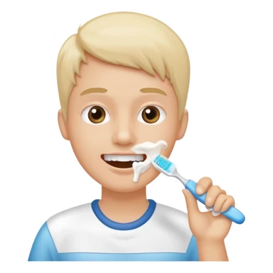 Brushing your teeth sticker