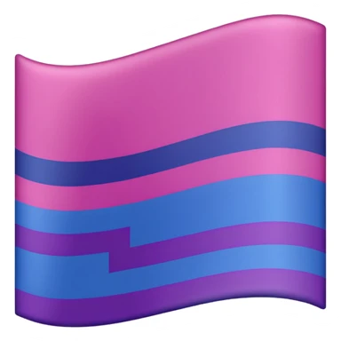 bisexual flag ordered colors sticker
