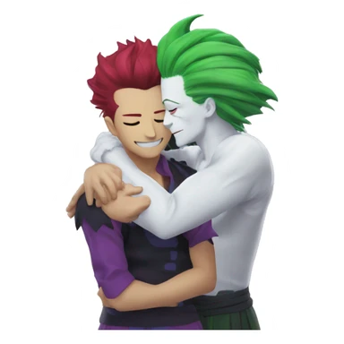 Hisoka hug sticker