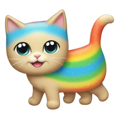 poptart kitty rainbow sticker