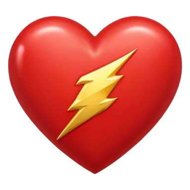 The flash with love hearts sticker