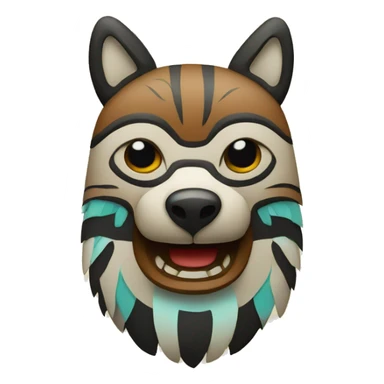 Totem Haida animal sticker