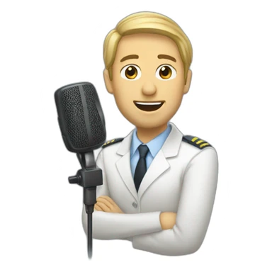 Locutor de radio sticker