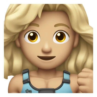 blonde muscular boy with armband sticker