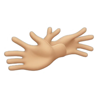 Running hands with glee sticker