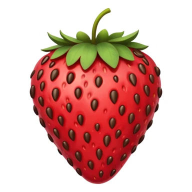 strawberry covered in chocolate sticker