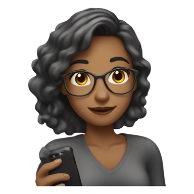 girl taking a selfie sticker