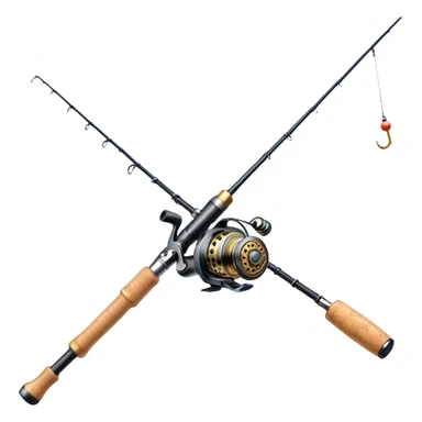 simple fishing rod sticker