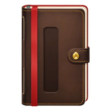 small address book with a bookmark sticker