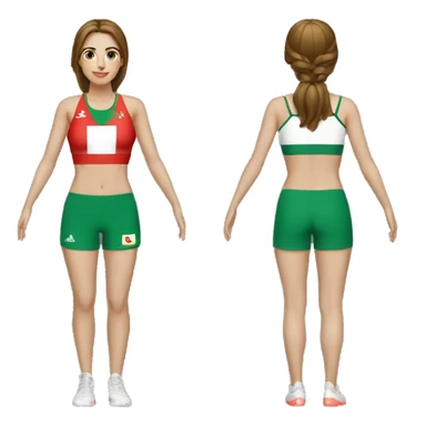  Femme avec le maillot de l’Algérie sticker