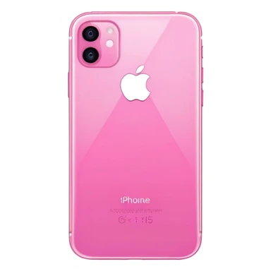 Pink iPhone  15 sticker