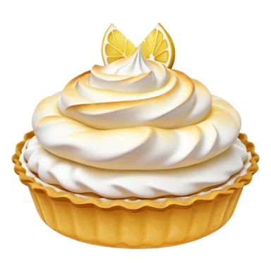 Lemon tartlet with meringue on top sticker