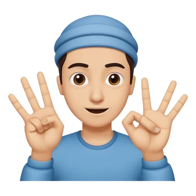 a slightly sarcastic emoji of a person making a hand gesture saying 'nah', with a playful face fitting Turkish humor sticker